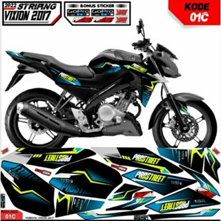 สติกเกอร์ตกแต่งมอเตอร์ สําหรับ Yamaha vixion advance Striping vixion 2015-2017 nva lis