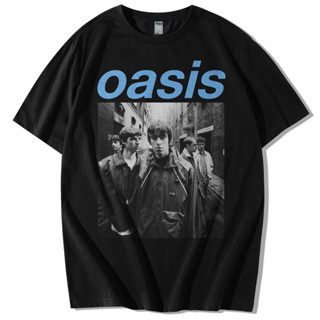 เสื้อยืด ลายวง Oasis สไตล์วินเทจ