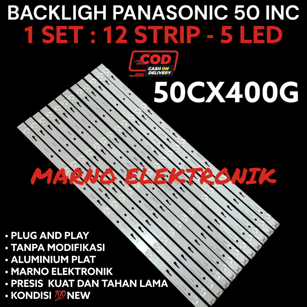 PANASONIC PANASONIC BACKLIGHT 50 INC 50CX400G 50CX400 G 50 CX400G ต้นฉบับ