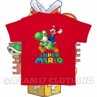 เสื้อยืด พิมพ์ลาย Mario Bros Super Mario สําหรับเด็กผู้ชาย และเด็กผู้หญิง