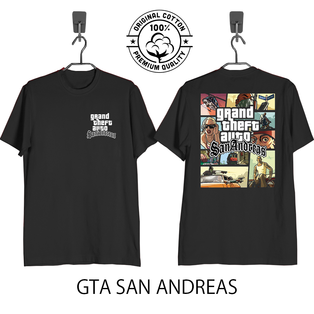 เสื้อยืด Gta SAN ANDREAS FANTASIA COTTON 24s