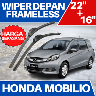 ชุดที่ปัดน้ําฝน ด้านหน้า ไร้กรอบ บานาน่า ยางทั้งชิ้น สําหรับ HONDA MOBILIO SET 2 ชิ้น