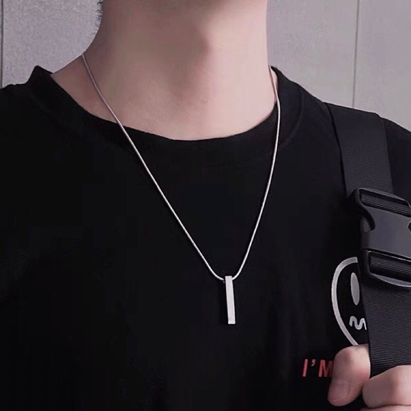 สร้อยคอ ROUND EEL TITANIUM พร้อม ANTI-RUST BLOCK PENDANT, LATEST MODEL