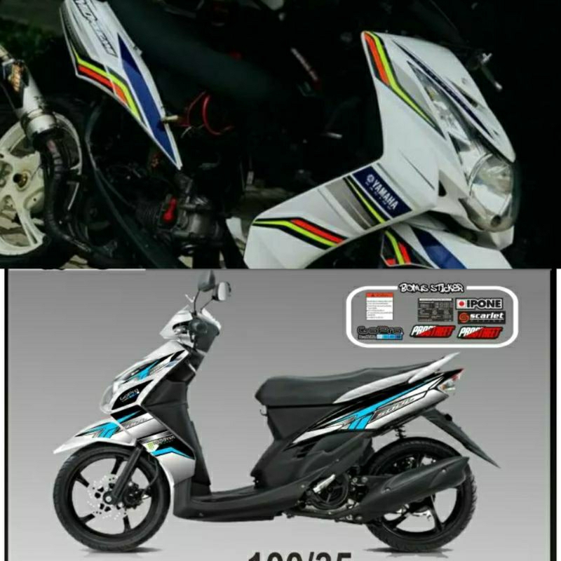 สติ๊กเกอร์ Striping Mio Soul สติ๊กเกอร์ Mio Soul mx lis mio variation Thailand Old Soul 2007-2012