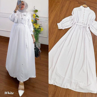 Gamis TERBARU NOELLA DRESS BL SIZE M L XL XXL ชุดเดรสสั้น สีชมพู เหมาะกับการเล่นเกม สําหรับผู้หญิง | ชุดเดรส สีชมพู สีขาว สีน้ําตาล สไตล์เกาหลี มุสลิม สําหรับผู้หญิง