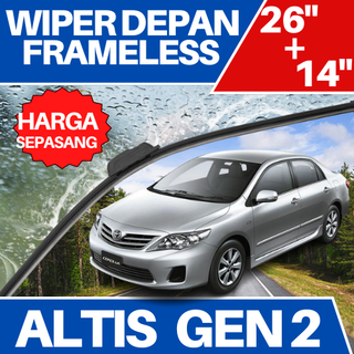 ที่ปัดน้ําฝน TOYOTA COROLLA ALTIS GEN 2 ด้านซ้าย ขวา ยางกรอบเต็มคู่