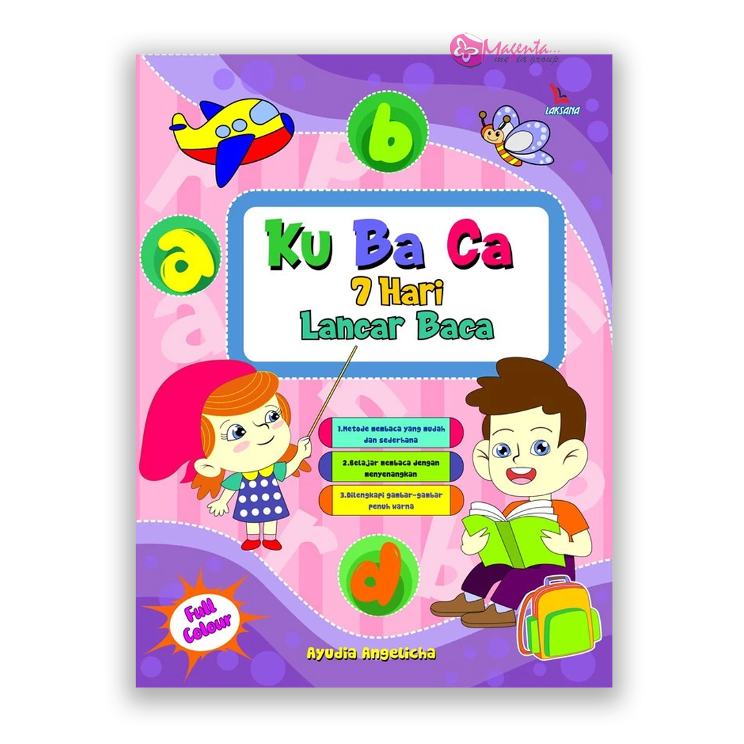 หนังสือฝึกอ่านสําหรับเด็ก: Ku Ba Ca การอ่านแบบเรืองแสง 7 วัน