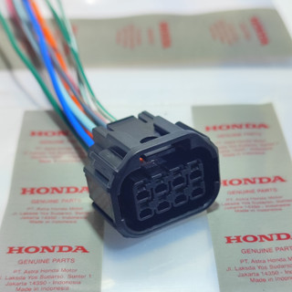 สายเคเบิลซ็อกเก็ตไฟหน้า HL pin 8 honda cb 150 r sonic cbr 150 r led supra gtr verza ของแท้