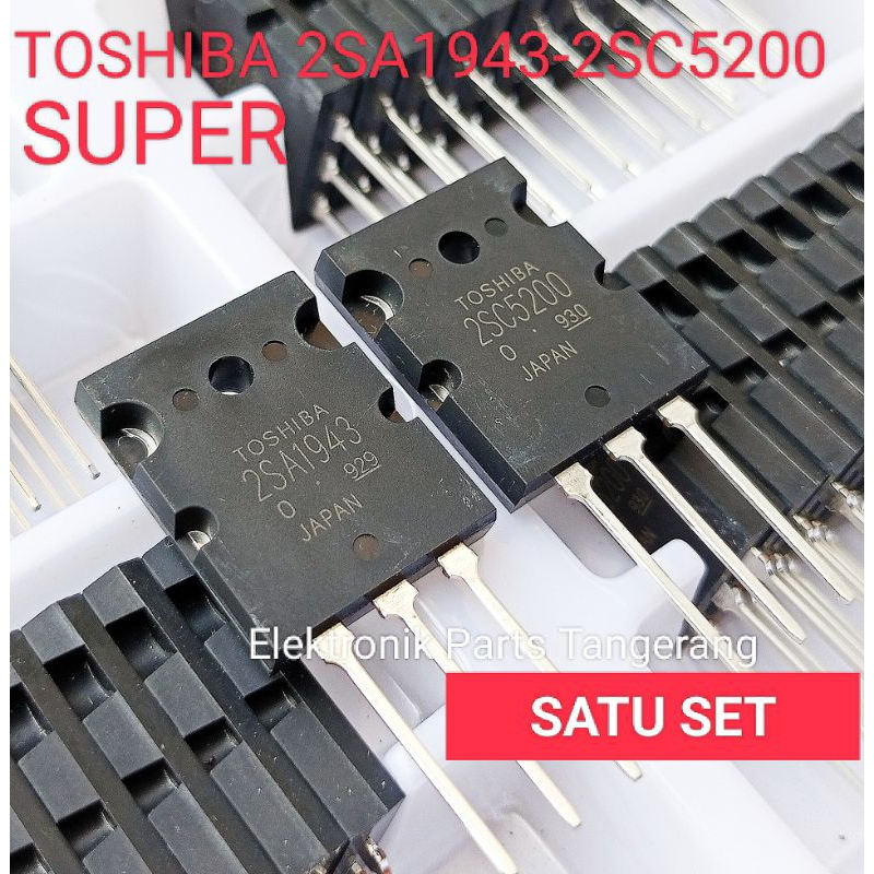 Toshiba 2SC5200 - 2SA1943 (ONE PAIR) ทรานซิสเตอร์ 2SA1943-2SC5200 TOSHIBA A1943 TOSHIBA C5200