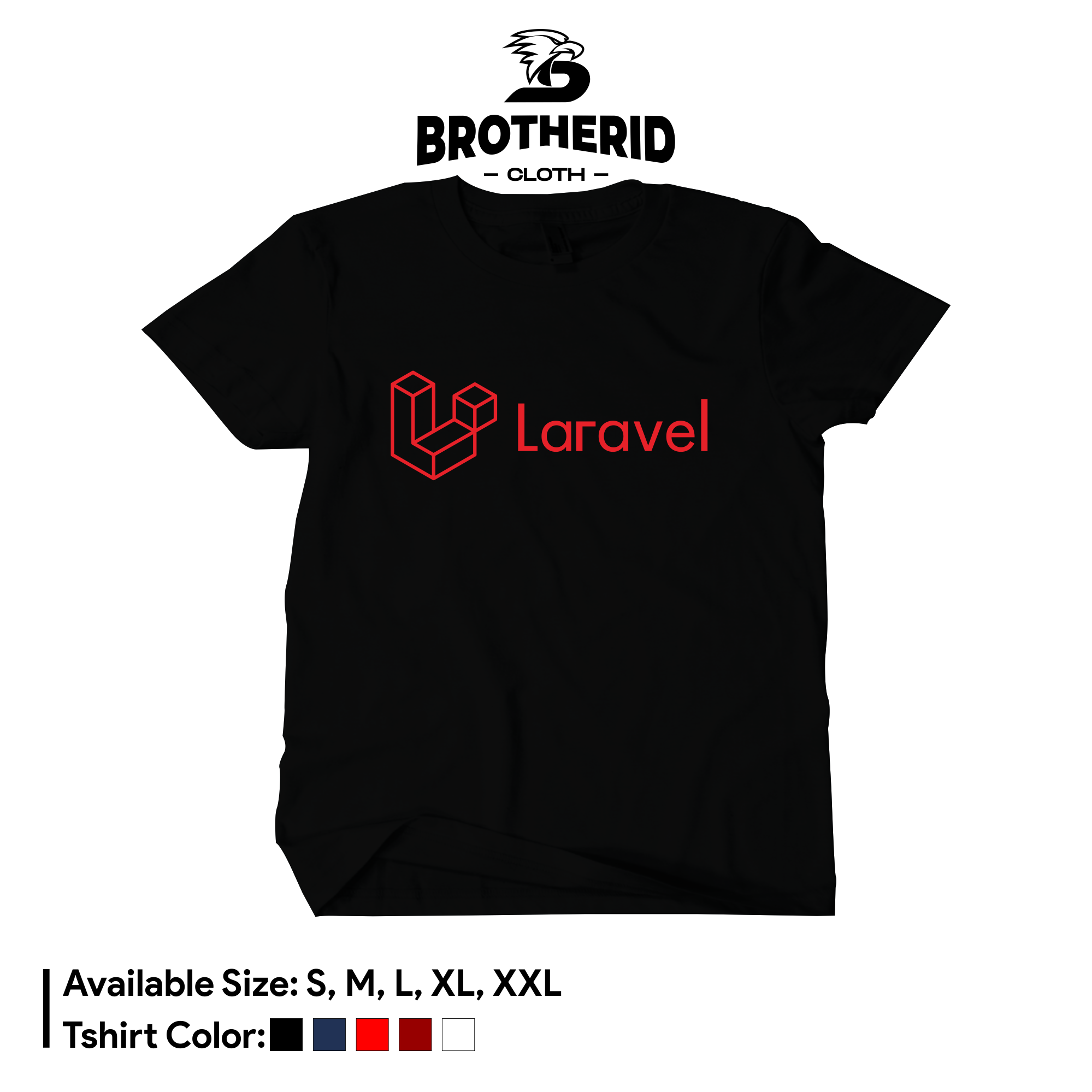 เสื้อยืด Laravel Web Developer เสื้อ Distro IT Programmer Geek Combed 30s