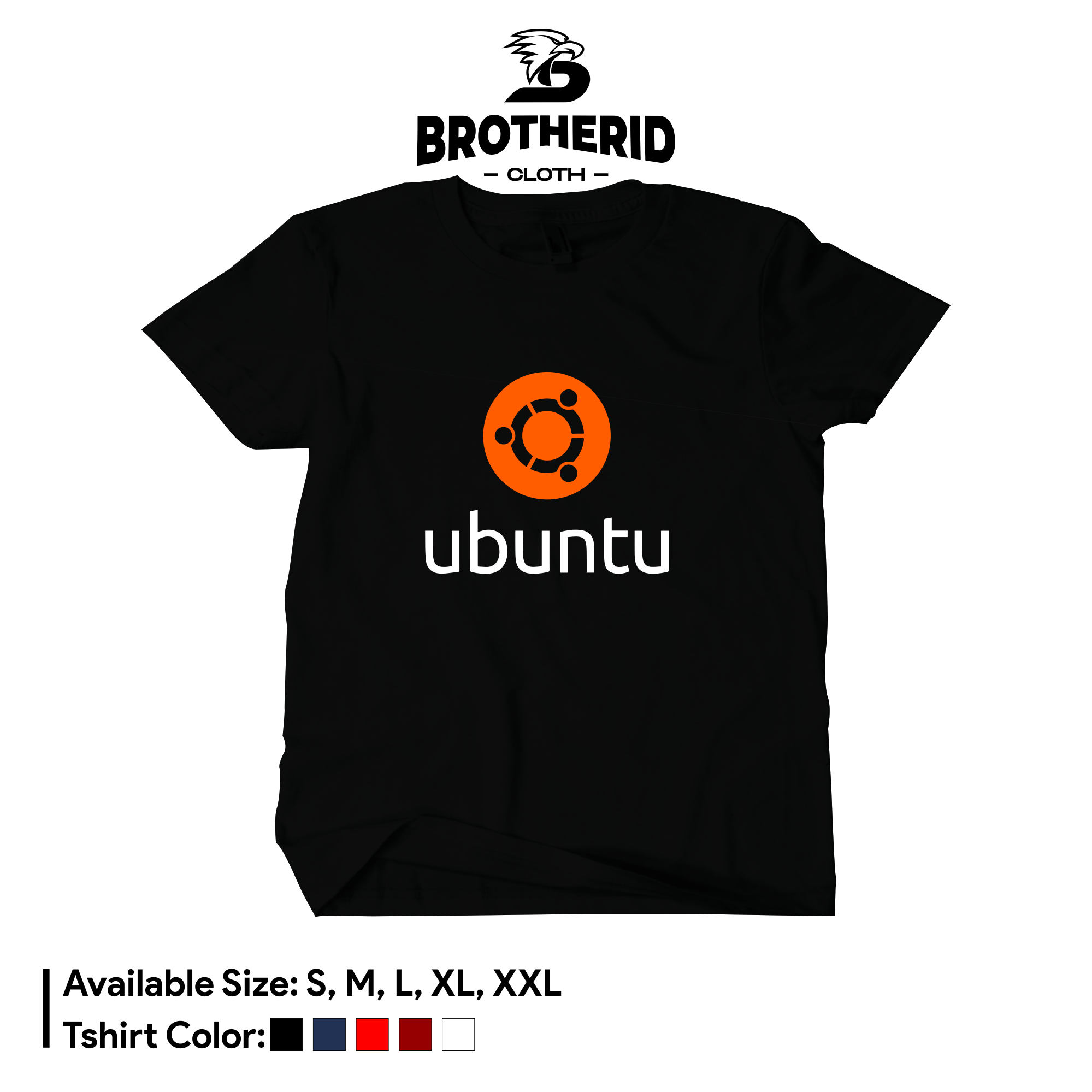 Ubuntu Linux Logo 2 เสื้อยืด IT Programmer Web Geek Combed 30s Distro เสื้อ