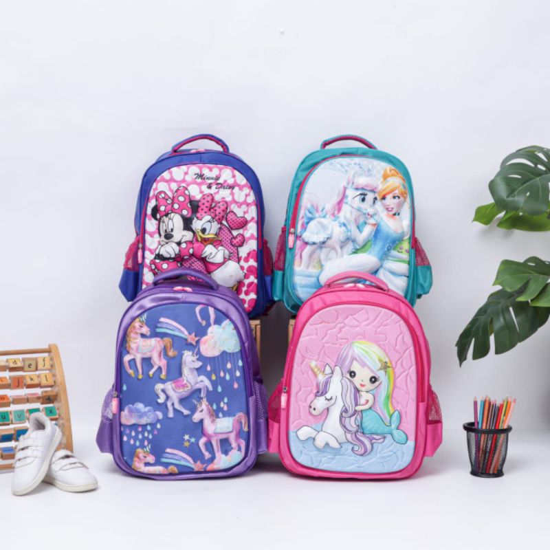 Unicorn Stone Emboss Backpack Series by Erglass