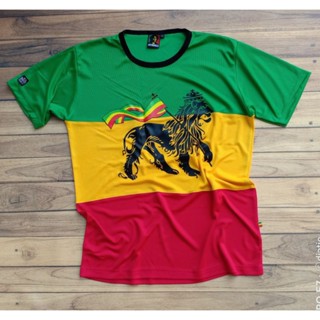 เสื้อยืด พิมพ์ลาย Rasta lion reggae bob marley MKH rege Jamaica mekujo สําหรับผู้ชาย