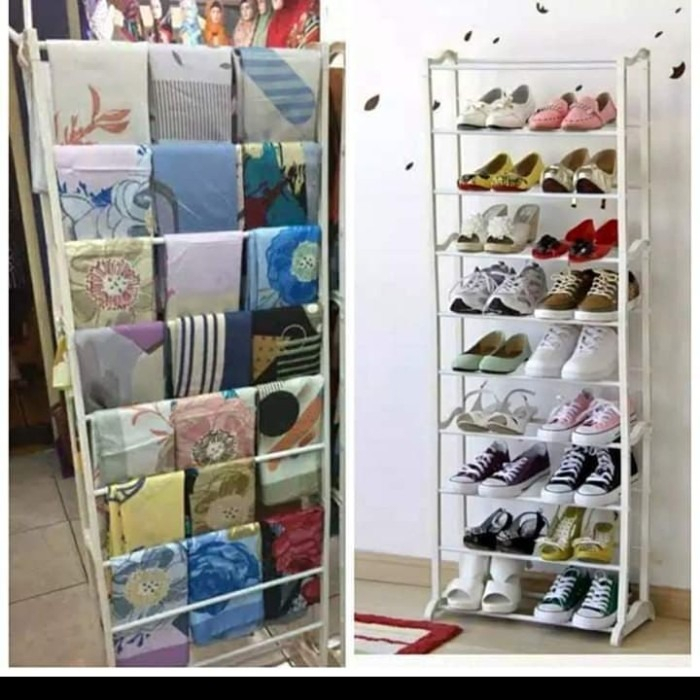 (ร้าน Sabena) AMAZING 10 TIER RACK / MULTIPURPOSE SHOE RACK / HIJAB RACK