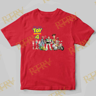 เสื้อยืด พิมพ์ลาย Toy Story 4 ตัวอักษร สําหรับเด็ก