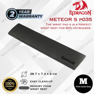 Redragon แผ่นรองข้อมือ คีย์บอร์ดเล่นเกม 60% METEOR S - P035