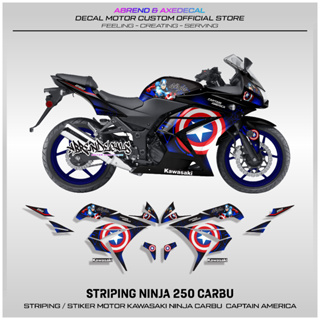 สติกเกอร์คาร์บูเรเตอร์ ลาย NINJA AMERICA NINJA CARBU สําหรับติดตกแต่งรถจักรยานยนต์ KAWASAKI พร้อมส่ง