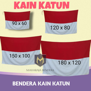 Bendera Merah Putih Kain Katun Tebal  Sangsaka indonesia HUT Kemerdekaan RI Dirgahayu
