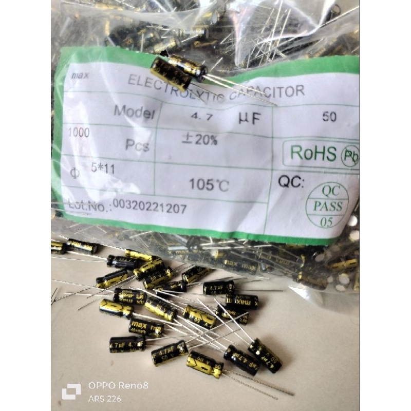 ELCO 4.7UF 50V MAX**