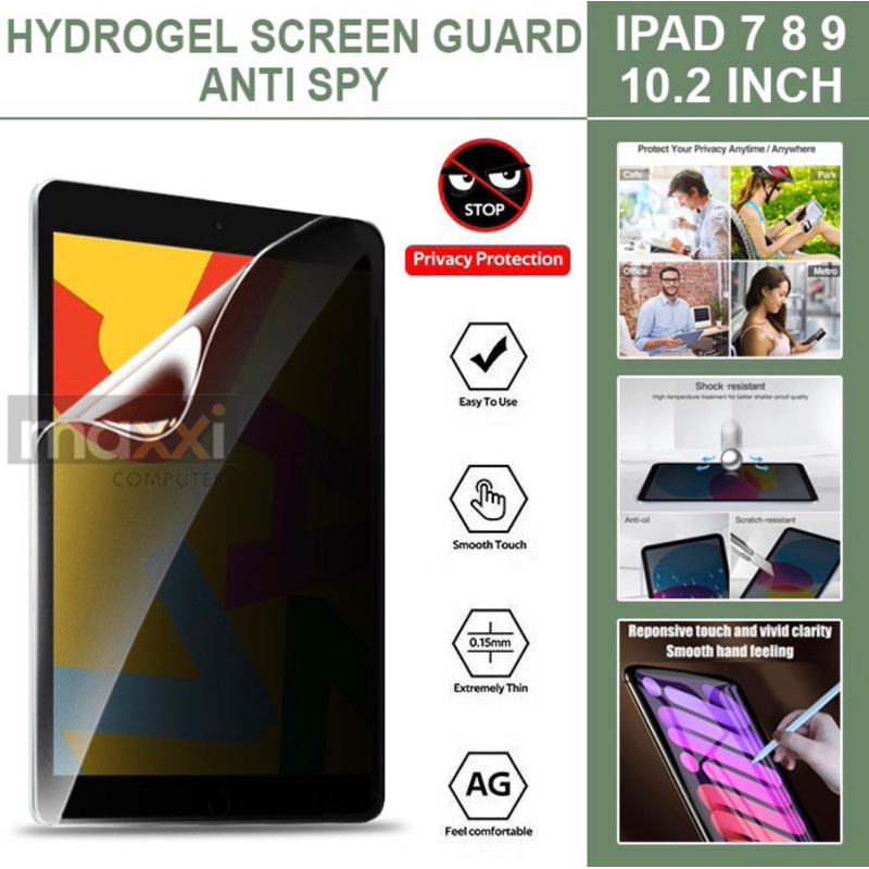 HYDROGEL SCREEN PROTECTOR ANTI SCRATCH ANTI SPY MATTE CLEAR SAMSUNG TAB S2 9.7 Tab 4 10.1 Tab A8 T35