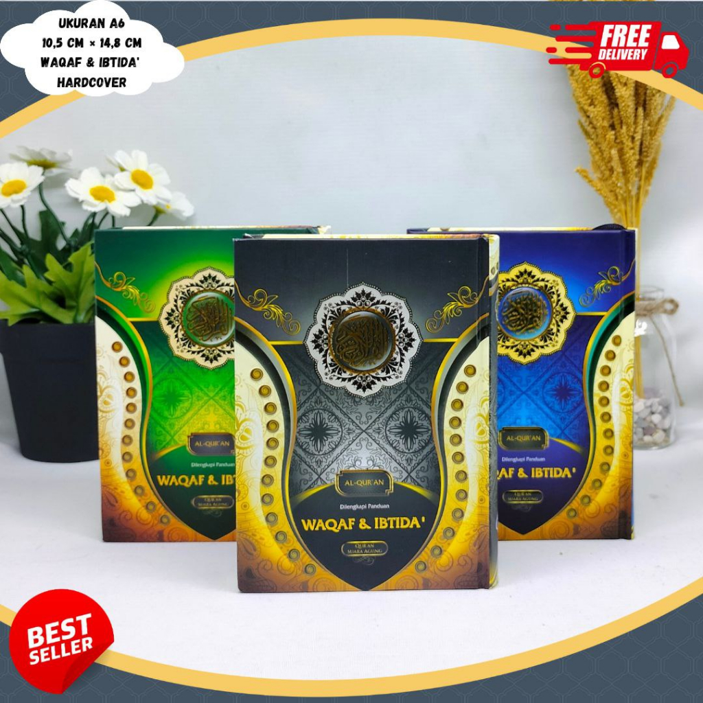 Quran Waqaf&Ibtida A6 ปกแข็ง, Quran Non-Translated, Quran ไม่มีการแปล, Quran Waqaf Ibtida A6, Quran 