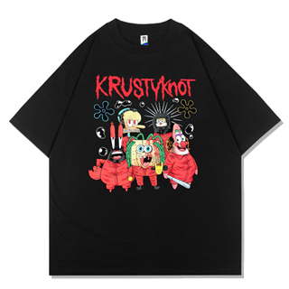 Krusty KNOT SLIPKNOT เสื้อยืด | เสื้อยืด พิมพ์ลายวงดนตรี | เสื้อยืด แขนสั้น โลหะ | เสื้อยืด ขนาดใหญ่ | ป้ายแท็ก Merchcons