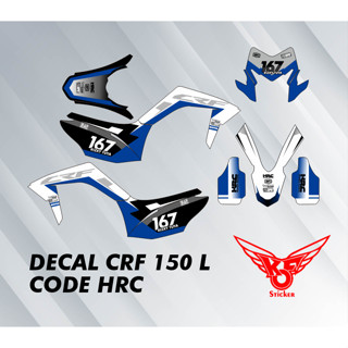 สติกเกอร์รูปลอก ลายกราฟฟิค BODY TRAIL HONDA CRF 105 L รหัส HRC