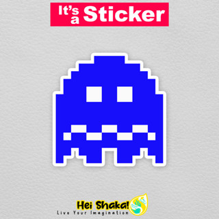 สติกเกอร์ไวนิล Heishaka Ghost Pacman สไตล์คลาสสิก เรโทร กันน้ํา สําหรับติดตกแต่งเกมเมอร์