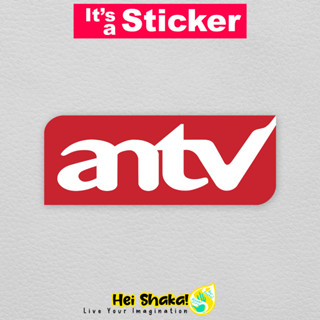 สติกเกอร์ไวนิล ลายโลโก้ Heishaka ANTV กันน้ํา สําหรับติดตกแต่งทีวี