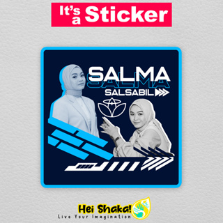 Heishaka สติกเกอร์ไวนิล ลาย Salma Salsabil กันน้ํา สไตล์อินโดนีเซีย สําหรับติดตกแต่ง