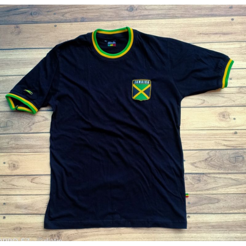 DJATIESHOP x JATIMAIKA tjhR jamaika เสื้อยืด pacth เย็บปักถักร้อย jamaica reggae bob marley rege ผม gimbal