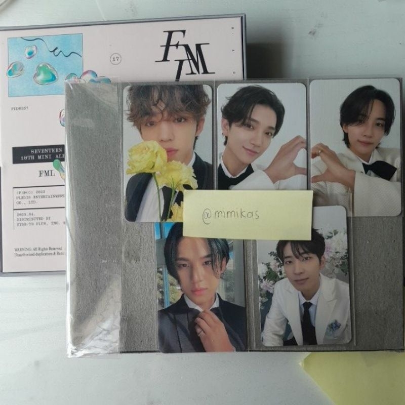 FML อัลบั้มเท่านั้น rpc seventeen กะรัตรุ่น jonghan scoups joshua wonwoo mingyu photocard อย่างเป็นท