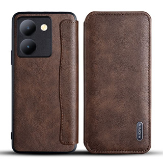 Vivo Y36/Y36 5G เคสหนัง ฝาพับ AIORIA หนังนิ่ม