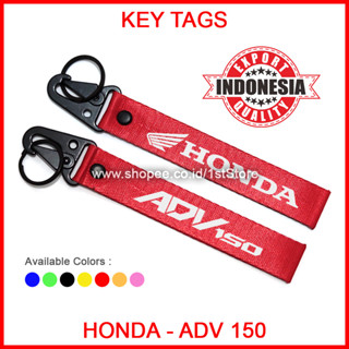 พวงกุญแจรถจักรยานยนต์ โลโก้ HONDA ADV 150 พรีเมี่ยม พวงกุญแจ คุณภาพสูง STRAP ADV150 OLD ALL NEW CBU ADV150 ABS CBS MATIC SPORT ADVENTURE อุปกรณ์เสริม ดัดแปลง 150CC CC Cool Unique TRENDY VIRAL WEBBING TOURING Sogan CLUB