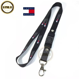 Tommy HILFIGER BRAND LANYARD สายคล้องบัตร ID ที่แขวนพวงกุญแจ / ที่แขวนโทรศัพท์มือถือ