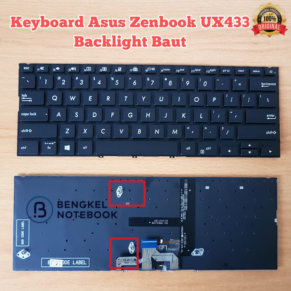 Asus Zenbook UX433 UX433FA UX433F UX434 UX433FL UX433FN Backlight Bolt