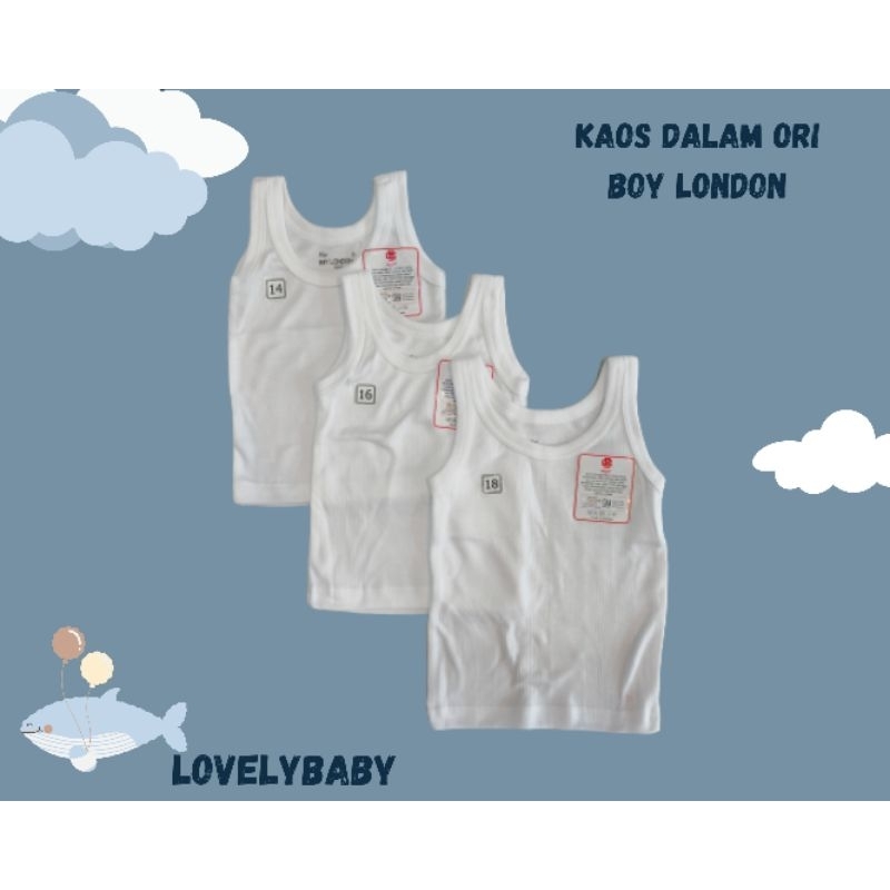 12 ชิ้น BOY LONDON UNDERSHIRT / เดี่ยวของ CHILDREN / ORIGINAL BOY LONDON UNDERSHIRT / UNDERSHIRT