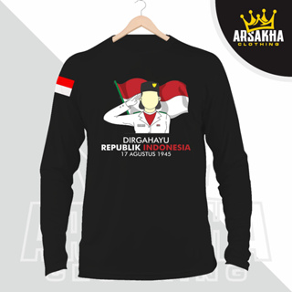 เสื้อยืดแขนยาว ลาย The Republic Of Indonesia สําหรับผู้หญิง