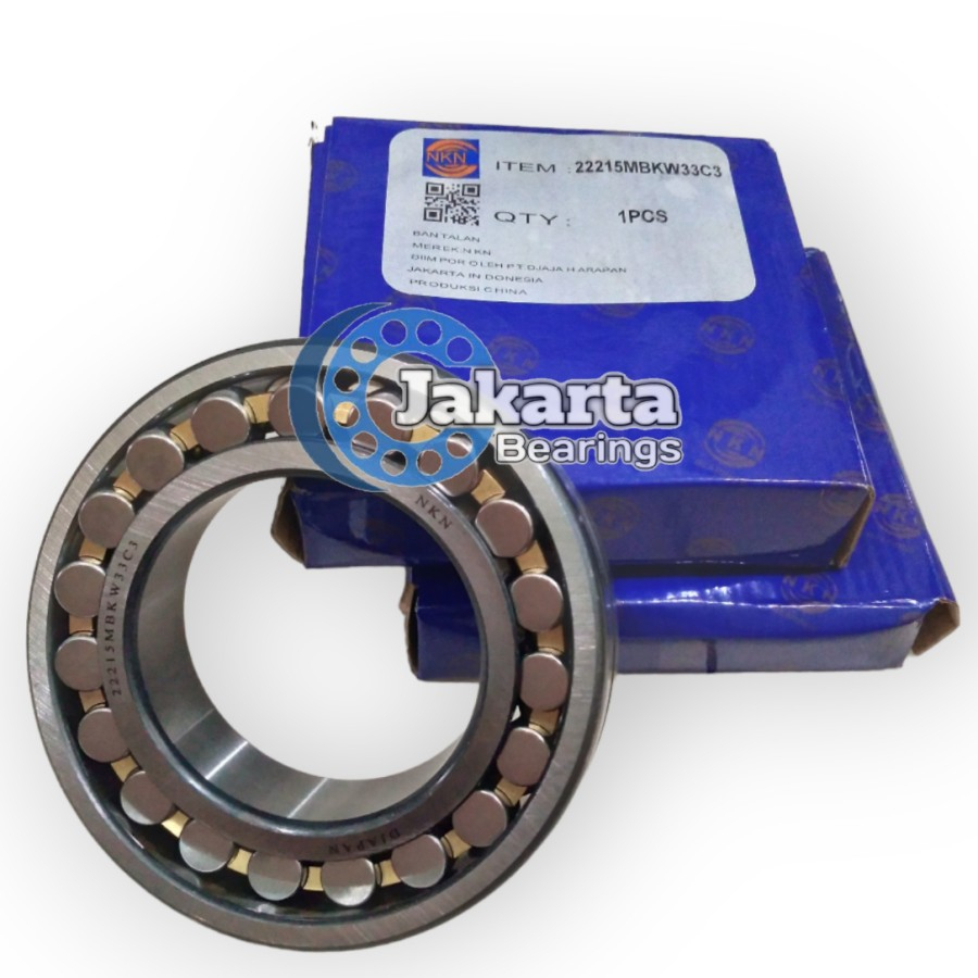 22215 MBKW33 C3 SPHERICAL ROLLER BEARING LAKER LAHER 22215MBKW33C3 ยี่ห้อ NKN