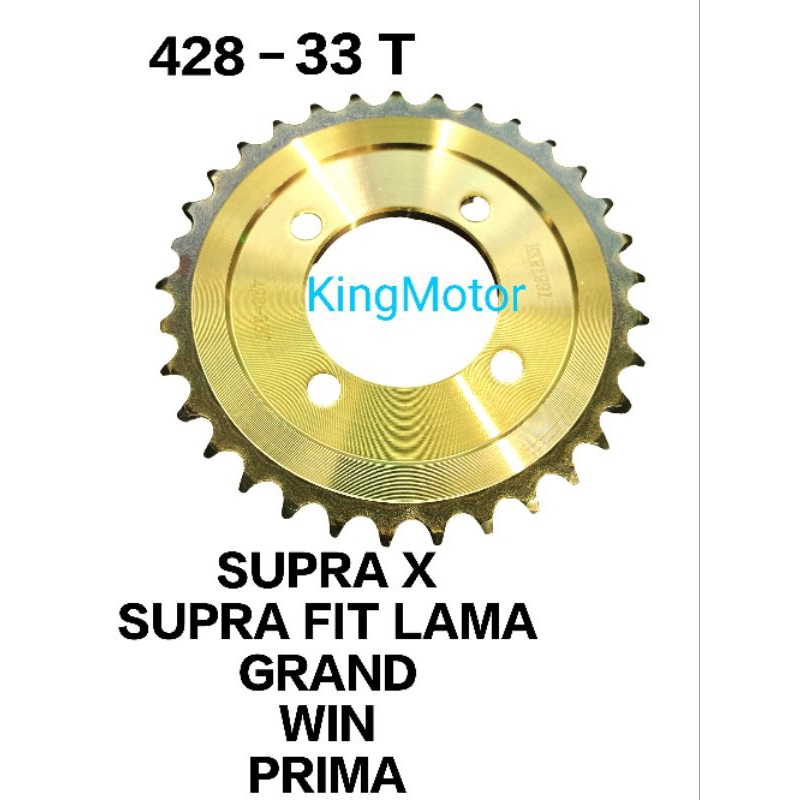 อุปกรณ์ป้องกันหูทอง 33 T GOLD HONDA SUPRA X OLD GRAND SUPRA FIT WIN PRIMA THICK STEEL SUPER QUALITY