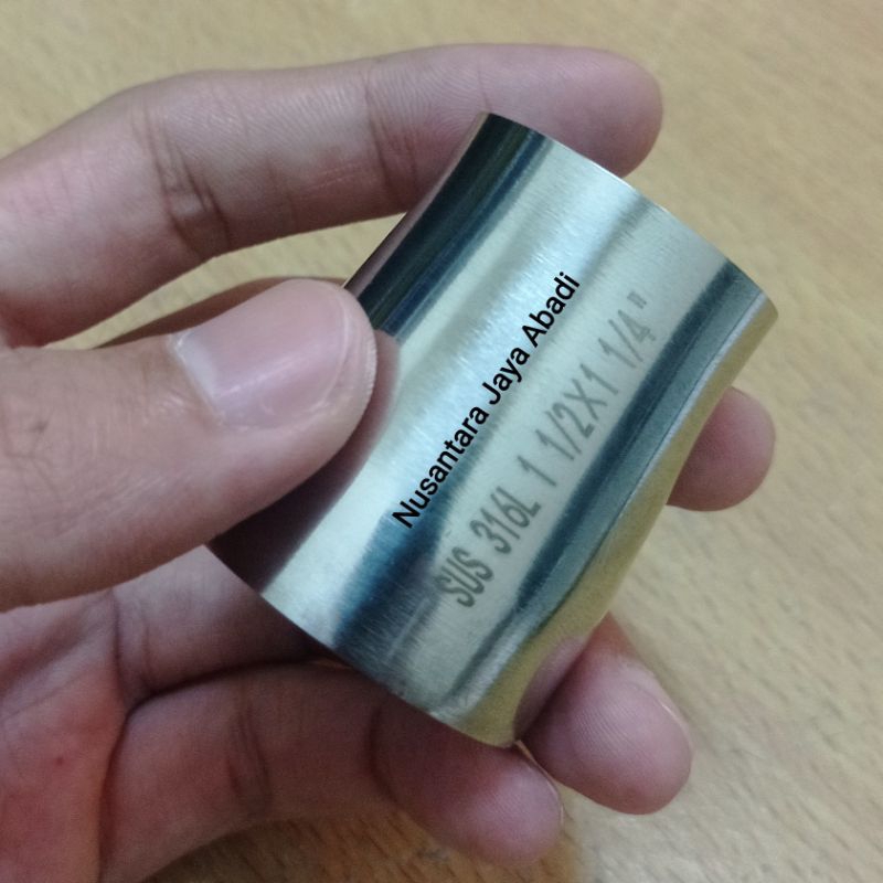 ลดสุขาภิบาล Stainless 316L 1 1/2 x 1 1/4" นิ้ว 38.1 x 32 mm Concentrate