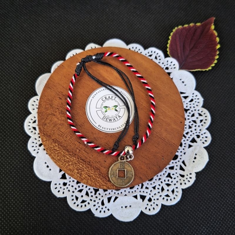 10k รับ 3 ชิ้น Original Bali Craftdewata เหรียญ Drawstring Slot สร้อยข้อมือ