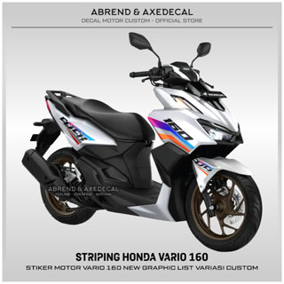 สติกเกอร์ ลายกราฟฟิค สีรุ้ง 160s สําหรับติดตกแต่งรถจักรยานยนต์ HONDA VARIO สินค้าใหม่ พร้อมส่ง