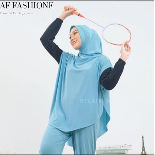 Jumbo Sporty Vest Hijab Instant Hijab Long Vest Premium Womens Sports Jersey
