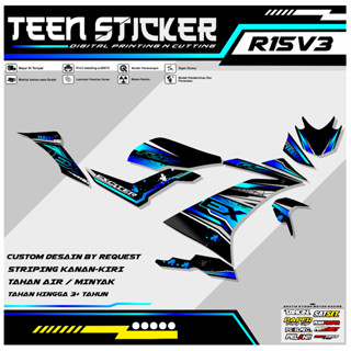 Striping R15 V3- แถบโฮโลแกรมไวนิลใส UV Yamaha R15 V3 EXITER Edition