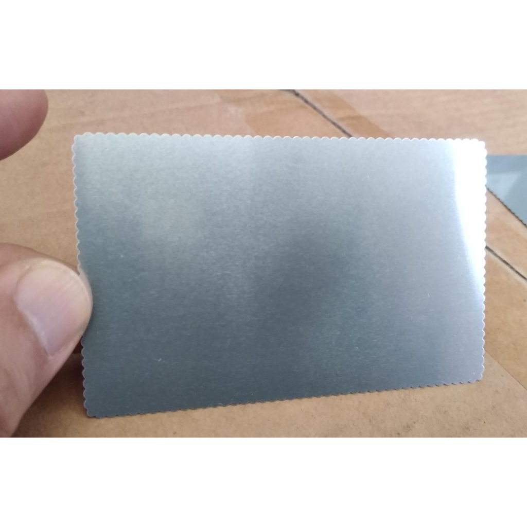 เปล่า ALUMINIUM ID CARD SUBLIMIE PLAIN NAME CARD NAME TAG