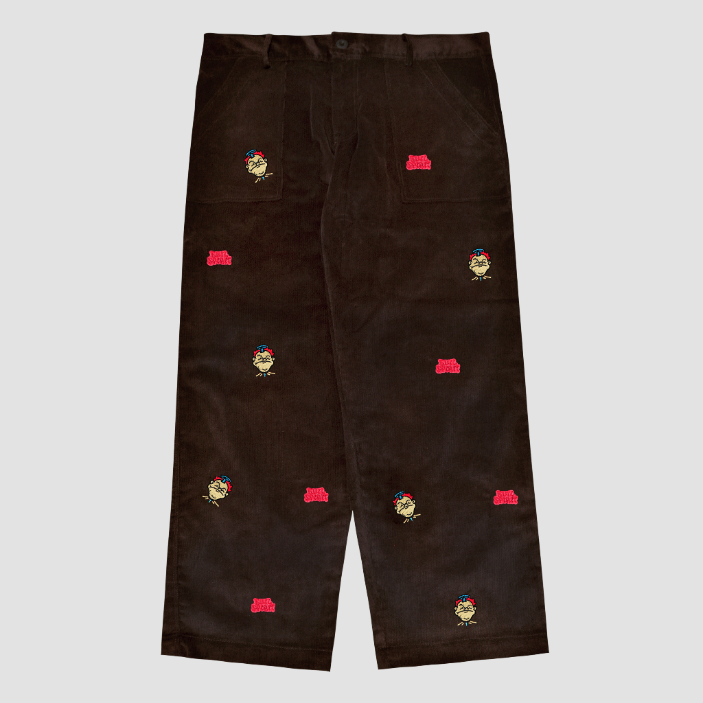 EVILSPIRIT CARGO CORDUROY PANTS - TRINITY BROWN UNISEX