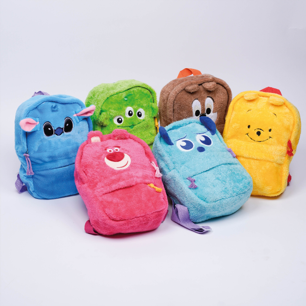 BOO Disney Plushie BackpackLotso Monster Mini Inc Pooh Backpack Viral Cute Fur