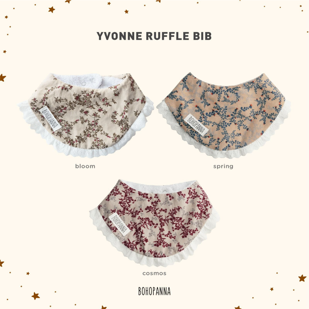 Bohopanna Yvonne Bib Ruffle | เบบี้ ปรินท์