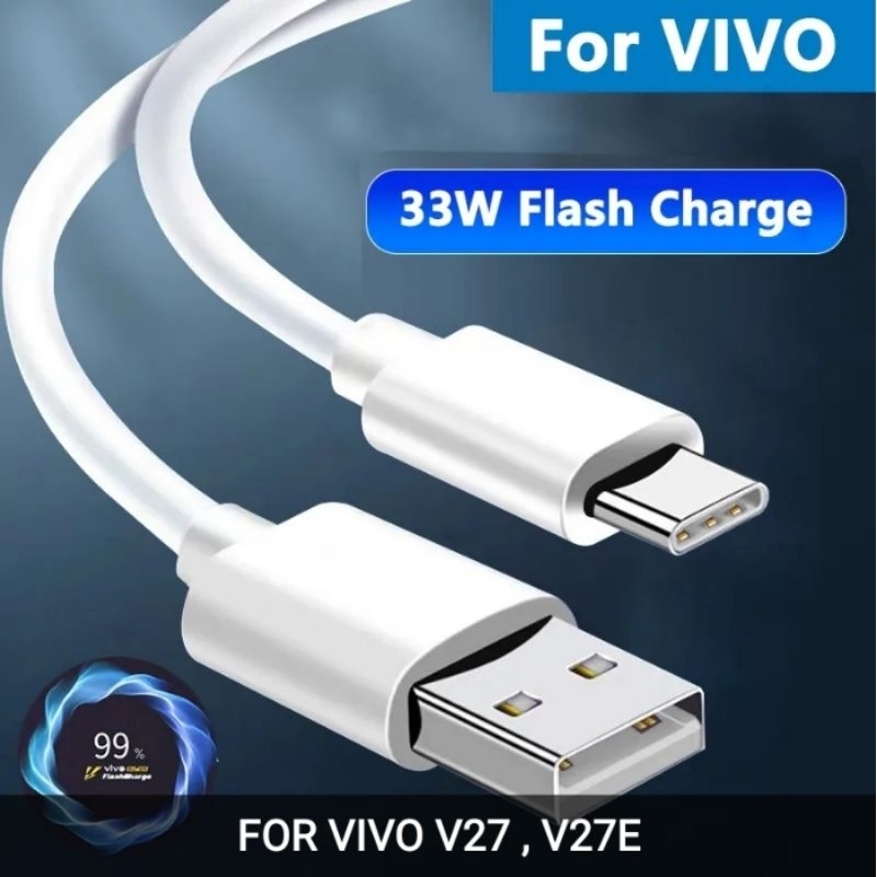 สายดาต้า/สายชาร์จ VIVO V29 5G, V29E, V30 5G, V30 PRO 5G, V27, V27E FAST CHARGING TYPE C ORI